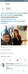 RTIwala Sussanne Khan YourStory TechSparks 